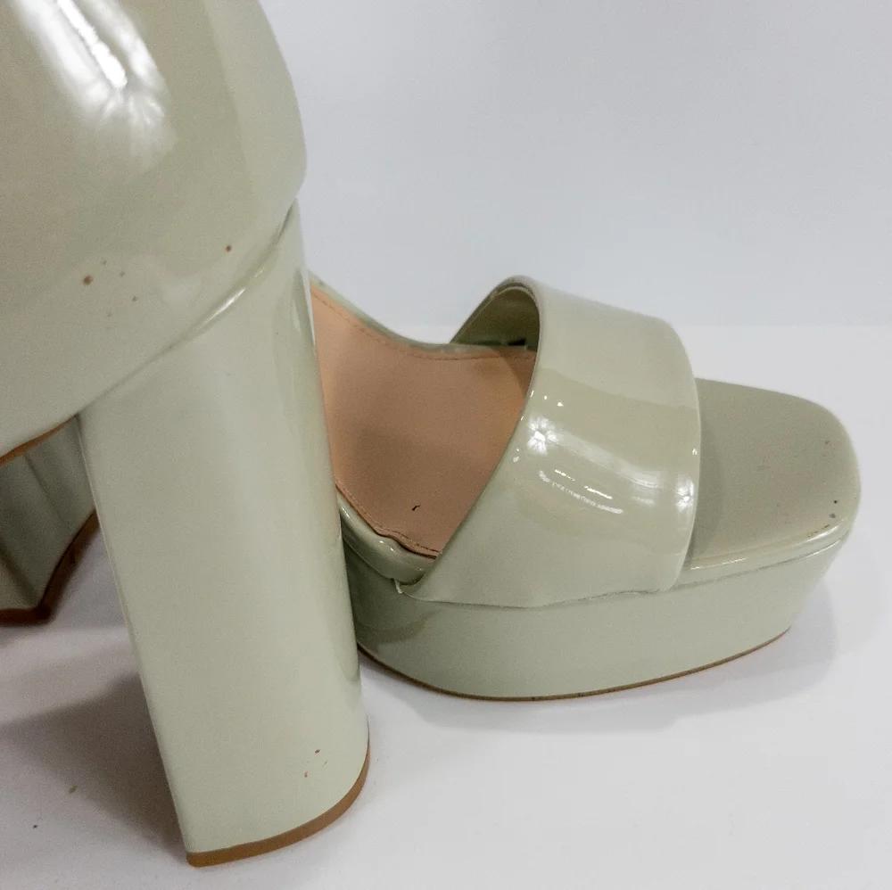 Madden Girl Omega Two-piece Platform Dress Sandals Sage -11 - Picture 4 of 6